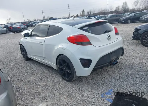 2015 Hyundai Veloster Turbo из США, поврежденный, VIN KMHTC6AE3FU223373
